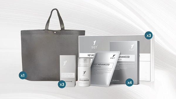 SQT skincare product line